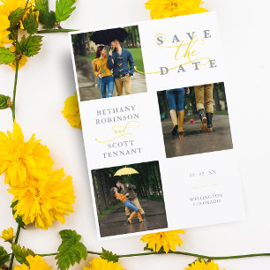 Elegant Chic Yellow 3 Photos Sophisticated Wedding