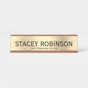 Elegant Chief Operating Officer  Desk Name Plate