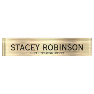 Elegant Chief Operating Officer Nameplate