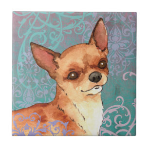 Elegant Chihuahua Tile