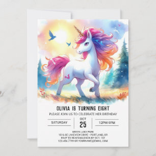 Elegant Children Horse Birthday Invitation