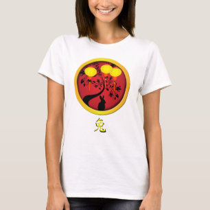 Elegant Chinese New Year Rabbit Gold Lanterns T-Shirt