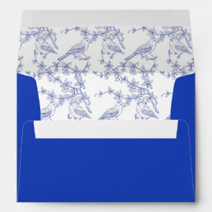 Elegant Chinoiserie Birds and Flowers Envelope