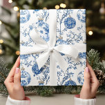 Elegant Chinoiserie Blue & White  Ornament Wrapping Paper<br><div class="desc">Wrap your holiday gifts in timeless elegance with this Elegant Chinoiserie Blue & White Christmas Ornament Design wrapping paper. Inspired by the classic Toile de Jouy style, this luxurious design features intricately detailed Christmas baubles in a refined blue and white palette. Perfect for those who love traditional, sophisticated patterns, this...</div>