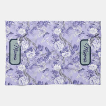 Elegant Chinoiserie Floral Lilac