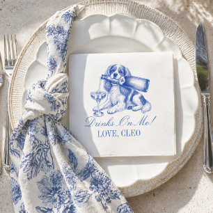 Elegant Chinoiserie King Cavalier Wedding Napkin
