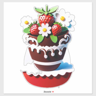Elegant Chocolate Vase Bouquet With Strawberries