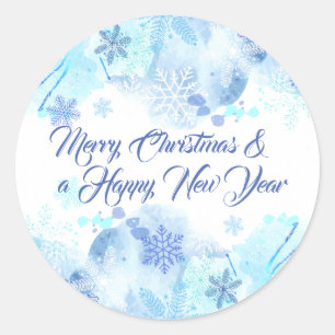 Elegant Christmas and New Year Sticker