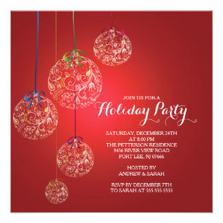 Christmas Ball Invitations 4