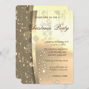 Elegant Christmas Balls,Christmas Party Invitation
