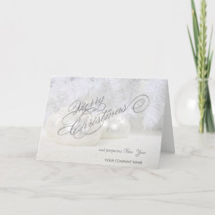 Elegant Christmas Balls ,Corporate Greeting Holiday Card