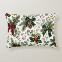 Elegant Christmas Botanical Pattern