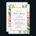 Elegant Christmas Bridal Shower Invitation<br><div class="desc">Elegant Christmas Bridal Shower Invitation</div>