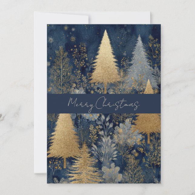 Elegant Christmas Business Corporate Holiday Card (Front)