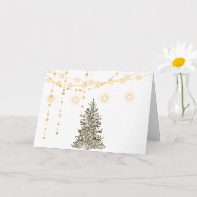 Elegant Christmas Card (Small Plant)