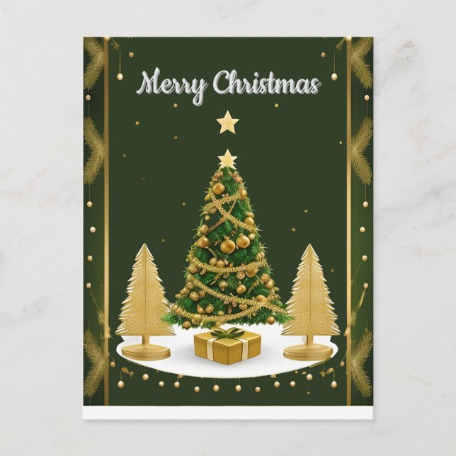 Elegant Christmas Card Design  (Front)
