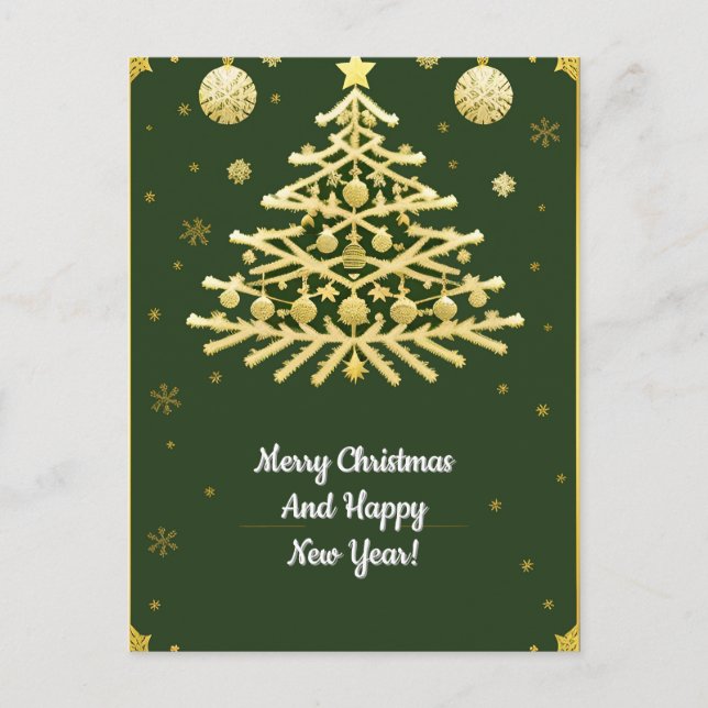 Elegant Christmas Card Design  (Front)