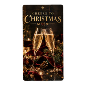 Elegant Christmas Cheers to Christmas Champagne
