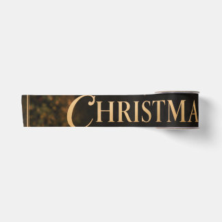 Elegant Christmas Cheers to Christmas Champagne Satin Ribbon