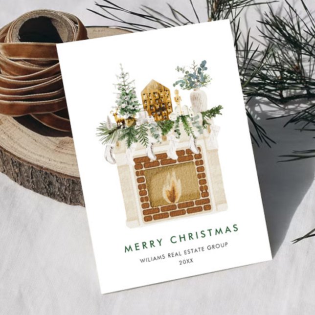 Elegant Christmas Composition Corporate Greeting Holiday Card (Creator Uploaded)