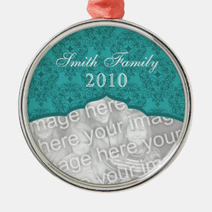 Elegant Christmas Damask Premium Ornament