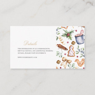 Elegant Christmas Decor Winter Details  Enclosure Card