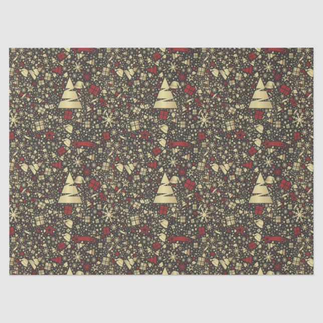 Elegant Christmas Design Tissue Paper (Front)