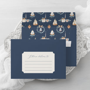Elegant Christmas Envelope with Watercolor Design