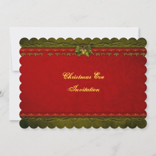 Elegant Christmas Eve Invitation (Front)