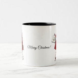 Elegant Christmas Fashion Illustration Mug