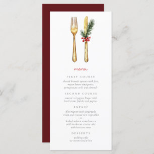 Elegant Christmas Festive  Menu