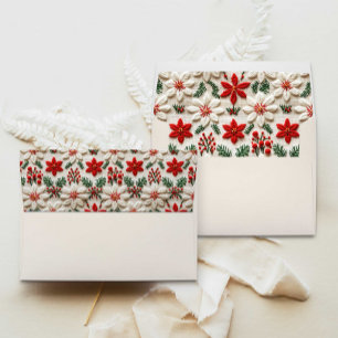 Elegant Christmas Floral Envelope