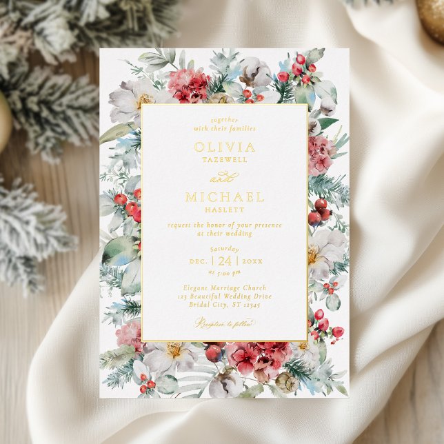 Elegant Christmas Floral Winter Wedding (Creator Uploaded)