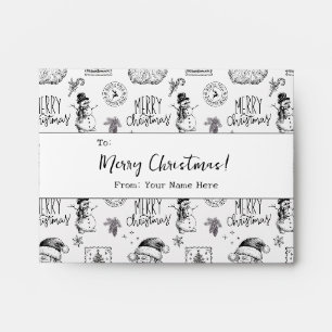 Elegant Christmas Gift Card Envelope