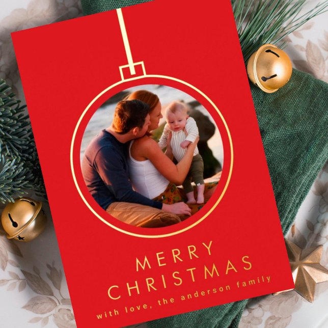 elegant christmas gold tree ornament red two photo (Creator Uploaded)