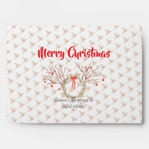 Elegant christmas Greeting Card envelope