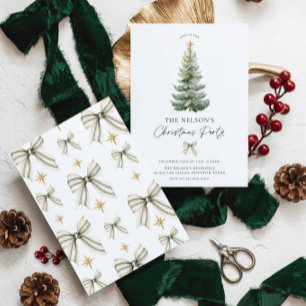Elegant Christmas Holiday Party Invitation