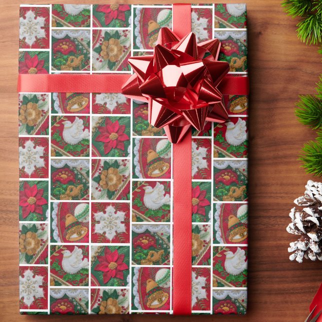 Elegant Christmas Holiday Traditional Colours Wrapping Paper (Creator Uploaded)