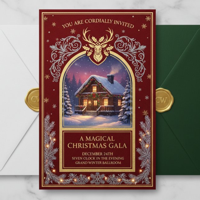 Elegant Christmas Invitation | Holiday Party Card  (Creator Uploaded)