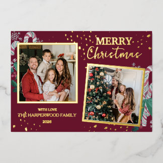 Elegant Christmas Joy Gold Sparkle Multi Photo