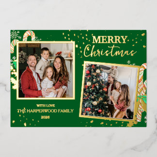 Elegant Christmas Joy Gold Sparkle Multi Photo