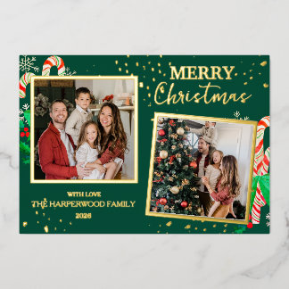 Elegant Christmas Joy Gold Sparkle Multi Photo
