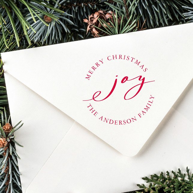 Elegant Christmas Joy Holiday Self-inking Stamp (Creator Uploaded)