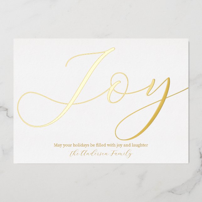 Elegant Christmas Joy White Gold (Front)