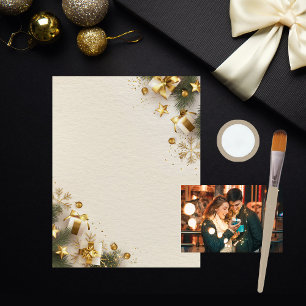 Elegant Christmas Morning Scrapbook Paper