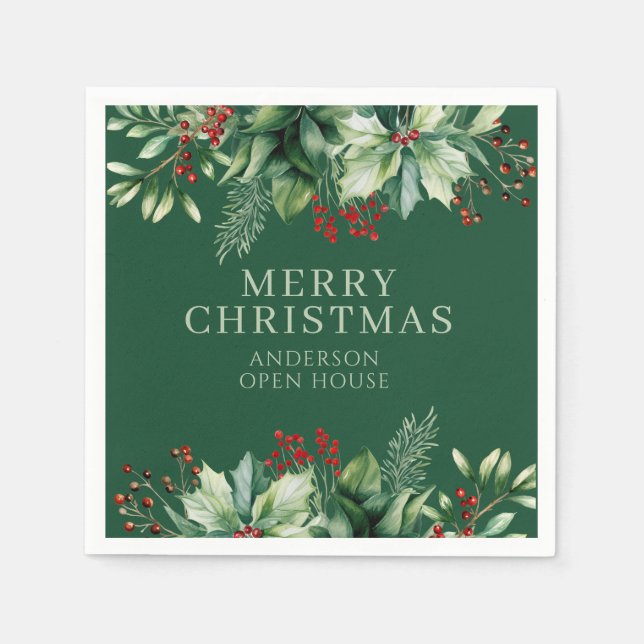 Elegant Christmas  Napkin (Front)