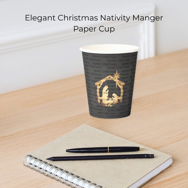 Elegant Christmas Nativity Manger Paper Cups (Elegant Christmas Nativity Manger Paper Cup)