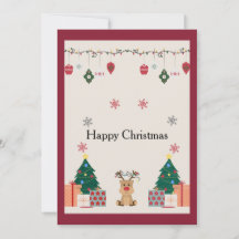 Elegant Christmas & New Year Greeting Card