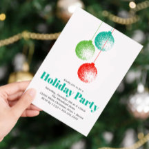 Elegant Christmas Ornament Holiday Party