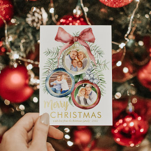 Elegant Christmas Ornaments Family 3 Photos